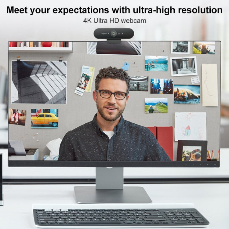 Logitech C1000e BRIO 4K HD Wide-angle Live Computer Camera with Microphone - free shipping - PMC Jewellery - Order now!