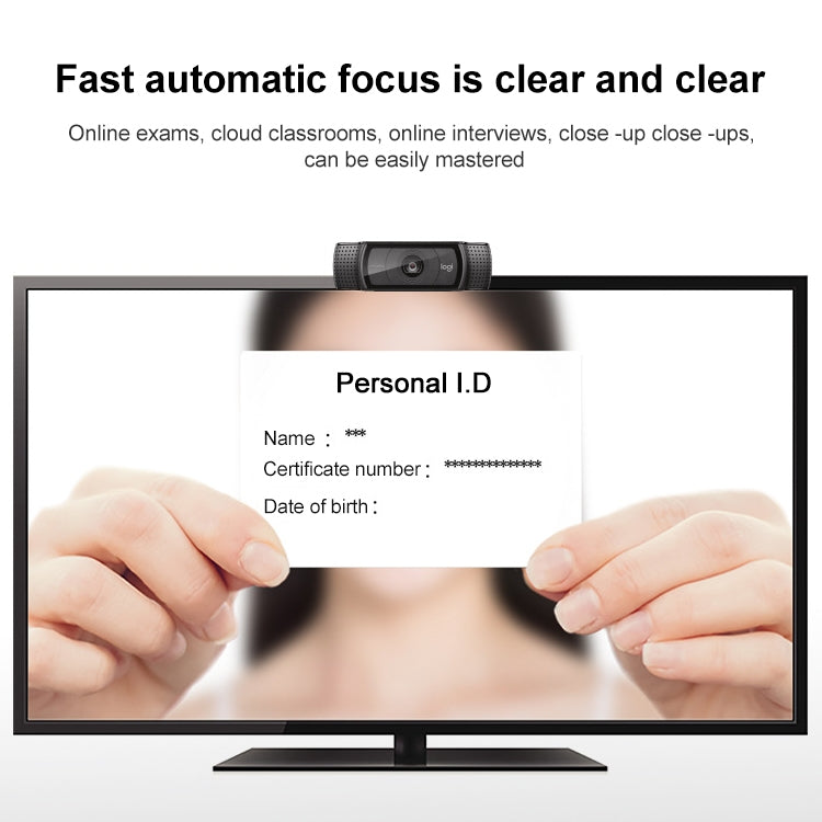 Logitech C920e HD Pro Webcam Widescreen Video Chat Recording USB Smart 1080P Web Camera - free shipping - PMC Jewellery - Order now!
