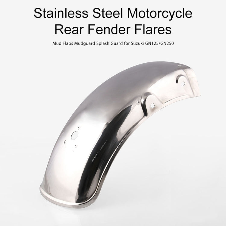 MB-WE019 Motorcycle Modified Stainless Steel Rear Mudguards Rear Tire Fender for Suzuki GN125 / GN250 - Others by PMC TechLife | Online Shopping South Africa | PMC TechLife