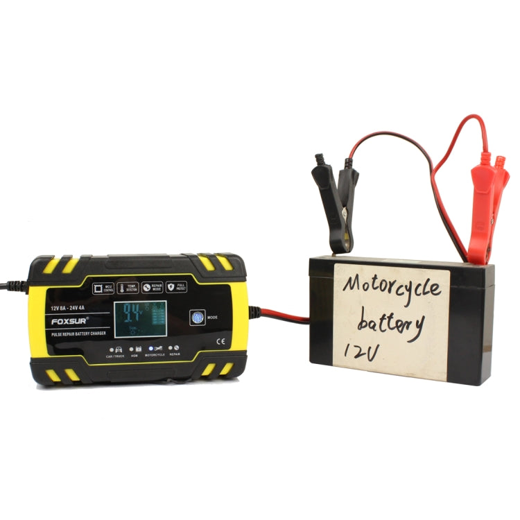 FOXSUR 12V-24V Car Motorcycle Truck Repair Battery Charger AGM Charger, US Plug - Battery Charger by FOXSUR | Online Shopping South Africa | PMC TechLife | Buy Now Pay Later Mobicred