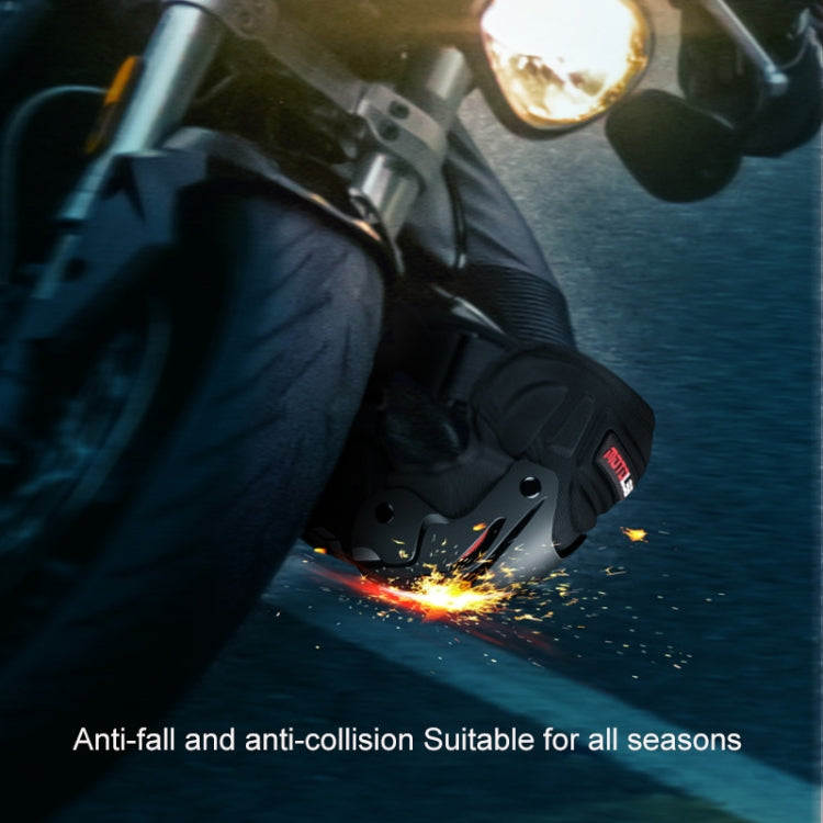 Motolsg 4 in 1 Knee Pads Elbow Pads Outdoor Sports Hiking Ski Motorcycle Bicycle Riding Protective Gear with Reflective Strip (Black) - Protective Gear by PMC TechLife | Online Shopping South Africa | PMC TechLife | Buy Now Pay Later Mobicred