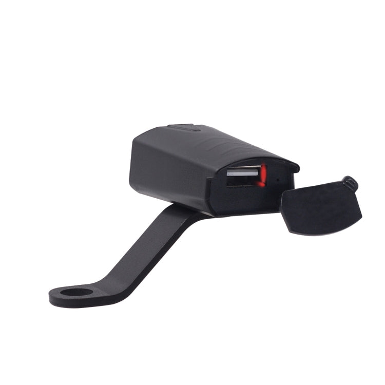 Motorcycle Water-resistant DC 8-32V 5V / 1.2A Rearview Mirror USB Phone Charger Adapter, with Indicator Light