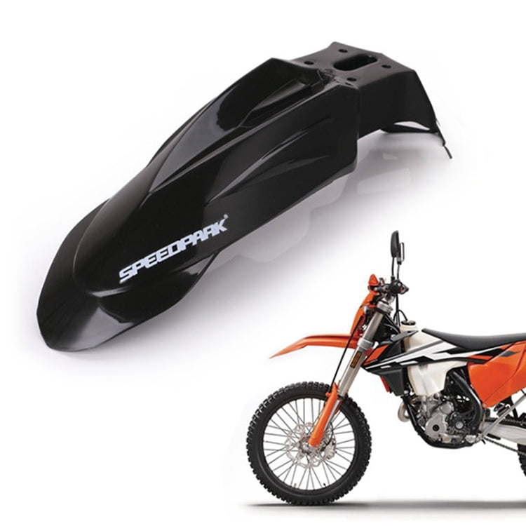 Speedpark Motorcycle Modified Front Wheel Fender Dustproof Splash Flaps Mudguards for Yamaha / Suzuki / KTM (Black)