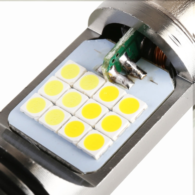 H4 DC12V / 7.4W Motorcycle LED Headlight with 24LEDs SMD-3030 Lamp Beads (Yellow + White)