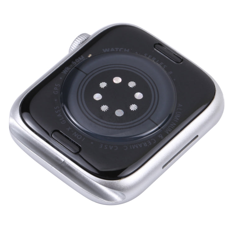 For Apple Watch Series 8 41mm Black Screen Non-Working Fake Dummy Display Model, For Photographing Watch-strap, No Watchband(White)