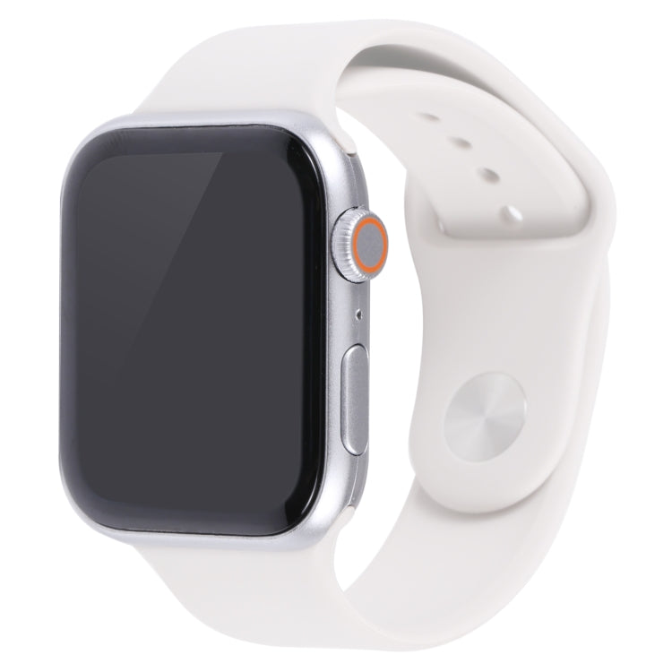 For Apple Watch SE 2022 44mm Black Screen Non-Working Fake Dummy Display Model, For Photographing Watch-strap, No Watchband (Silver)