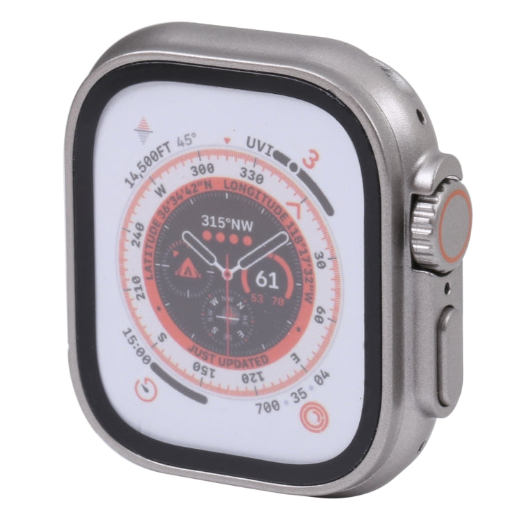 For Apple Watch Ultra 49mm Color Screen Non-Working Fake Dummy Display Model, For Photographing Watch-strap, No Watchband (Silver)