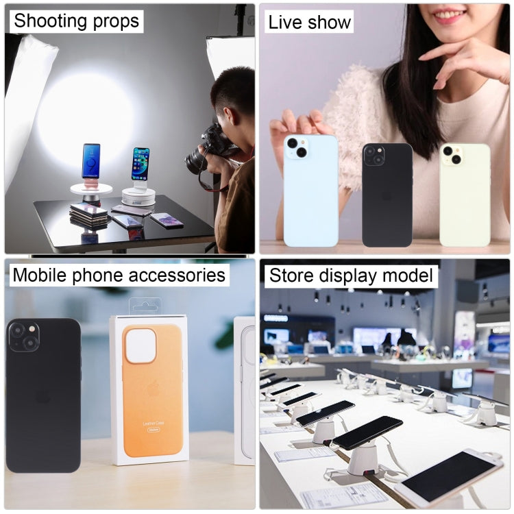 For iPhone 15 Black Screen Non-Working Fake Dummy Display Model (Yellow)