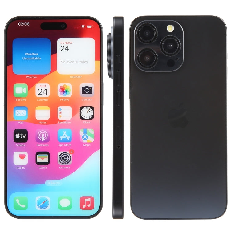 For iPhone 15 Pro Color Screen Non-Working Fake Dummy Display Model (Black) - free shipping - PMC Jewellery - Order now!