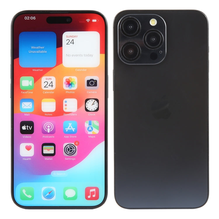 For iPhone 15 Pro Color Screen Non-Working Fake Dummy Display Model (Black) - free shipping - PMC Jewellery - Order now!