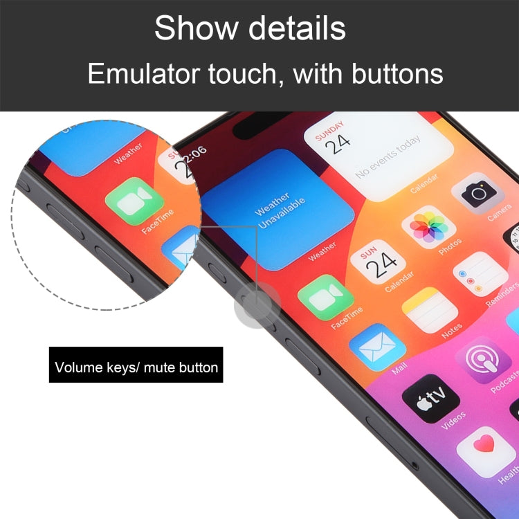 For iPhone 15 Pro Color Screen Non-Working Fake Dummy Display Model (Black) - free shipping - PMC Jewellery - Order now!