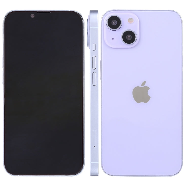 For iPhone 14 Black Screen Non-Working Fake Dummy Display Model(Purple)