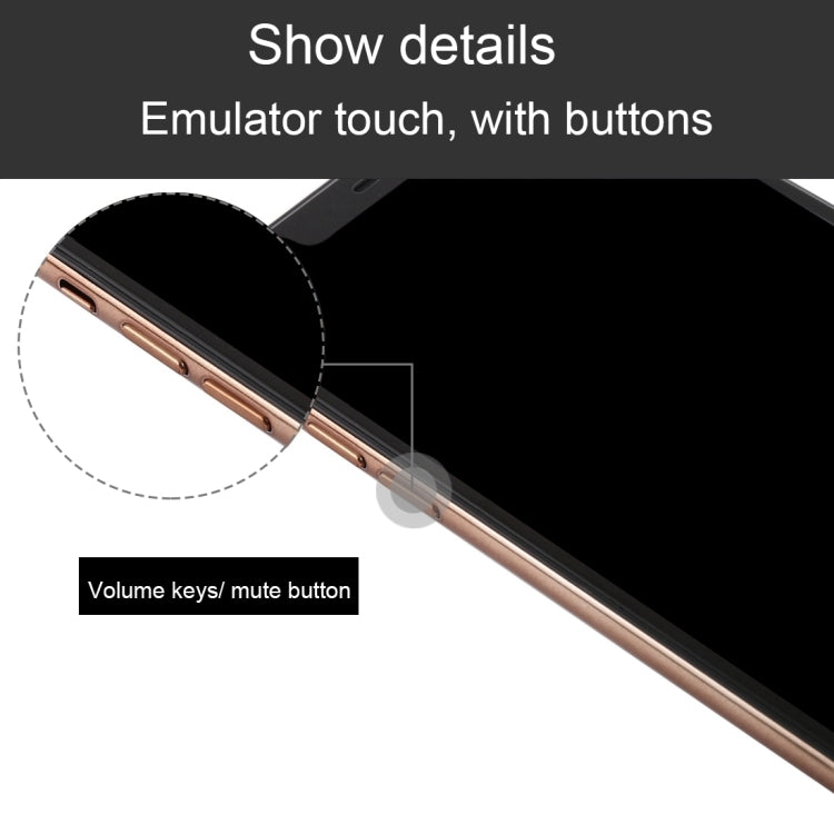For iPhone XS Max Dark Screen Non-Working Fake Dummy Display Model (Gold)