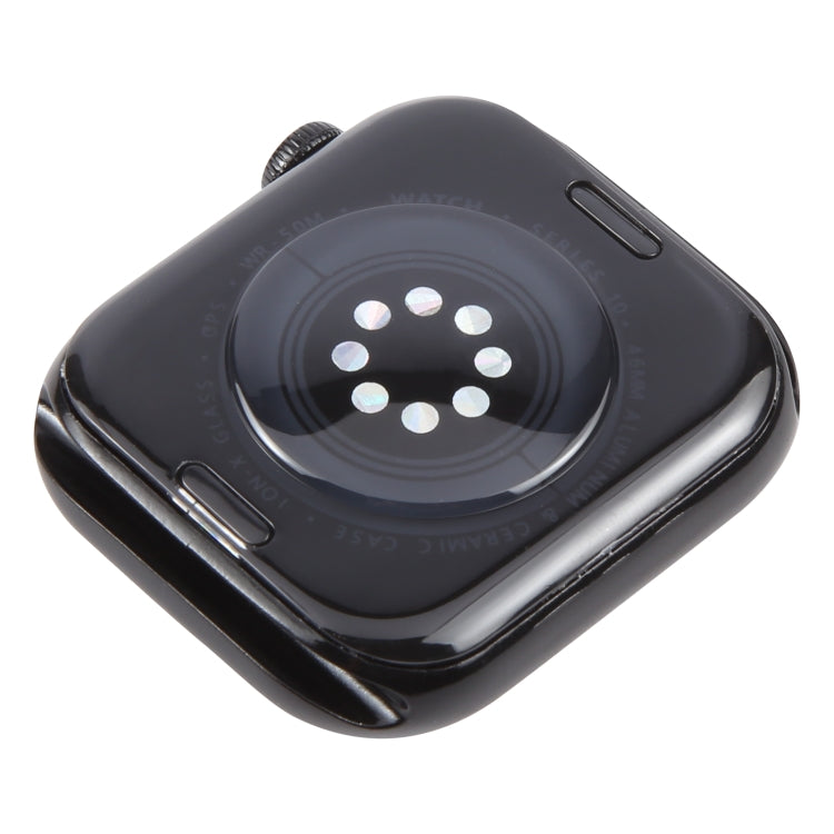 For Apple Watch Series 10 42mm Black Screen Non-Working Fake Dummy Display Model, For Photographing Watch-strap, No Watchband (Black)