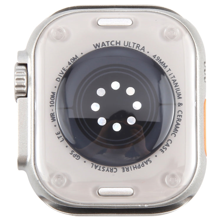 For Apple Watch Ultra 2 49mm Black Screen Non-Working Fake Dummy Display Model, For Photographing Watch-strap, No Watchband (Silver)