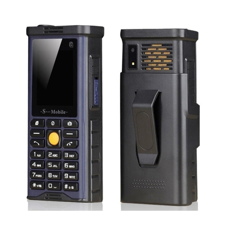 S-G8800 Triple Proofing Elder Phone, Water-resistant Shockproof Dustproof, 2400mAh Battery, 2.2 inch, 21 Keys, LED Flashlight, FM, Quad SIM, with Antenna(Blue)