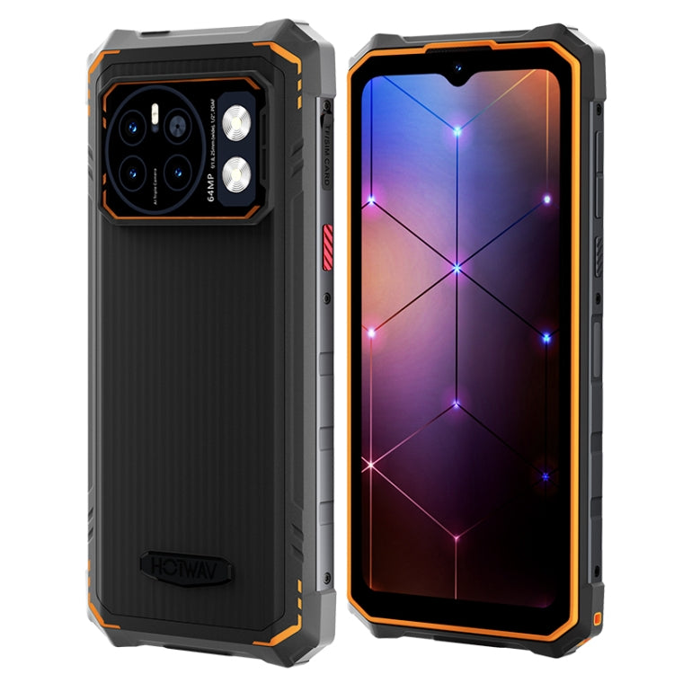 HOTWAV CYBER 13, IP68/IP69K Rugged Phone, 8GB+128GB, 10800mAh, 6.6 inch Android 14.0 Unisoc T606 Octa Core, Network: 4G, NFC, OTG (Orange)