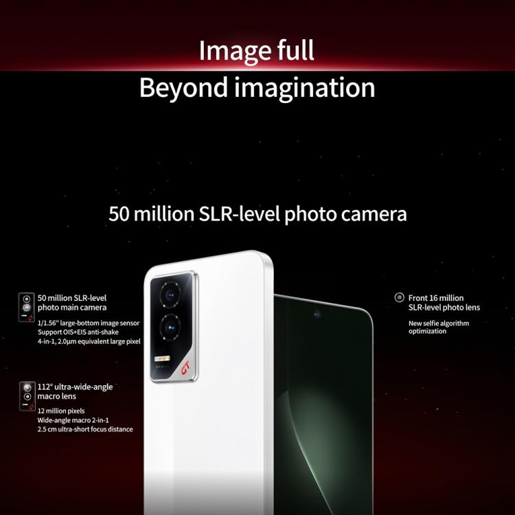 Honor GT, 16GB+1TB, In-screen Fingerprint, 6.7 inch MagicOS 9.0 Android 15.0 Snapdragon 8 Gen 3 Octa Core, Network: 5G, OTG, NFC (White)