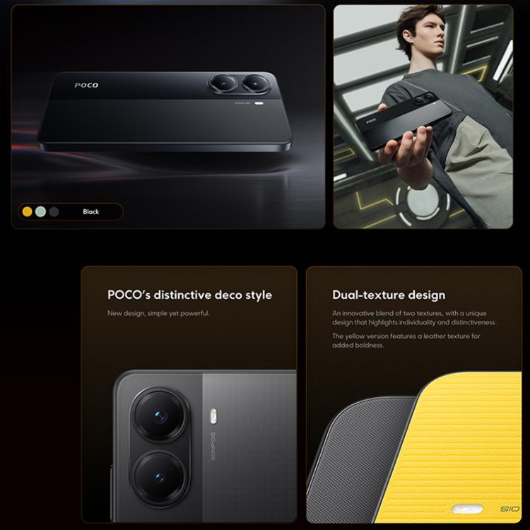 Xiaomi POCO X7 Pro 5G Global, 12GB+512GB, In-screen Fingerprint, 6.67 inch Xiaomi HyperOS 2 MediaTek Dimensity 8400-Ultra Octa Core, NFC, Network: 5G (Black) - free shipping - PMC TechLife - Order now!
