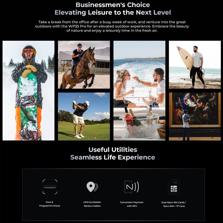 Oukitel WP35 Pro 5G Rugged Phone, 12GB+512GB, 6.6 inch Android 14 MediaTek Dimensity 6300 Octa Core, NFC, OTG, Network: 5G (Grey) - free shipping - PMc TechLife - Order now!