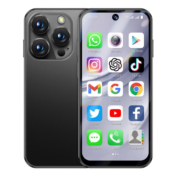 SOYES XS19 Pro, 6GB+128GB, 3.8 inch Android 12.0 MTK6762 Quad Core, Network: 4G, Dual SIM, GPS, OTG, Support Google Play Store (Black)