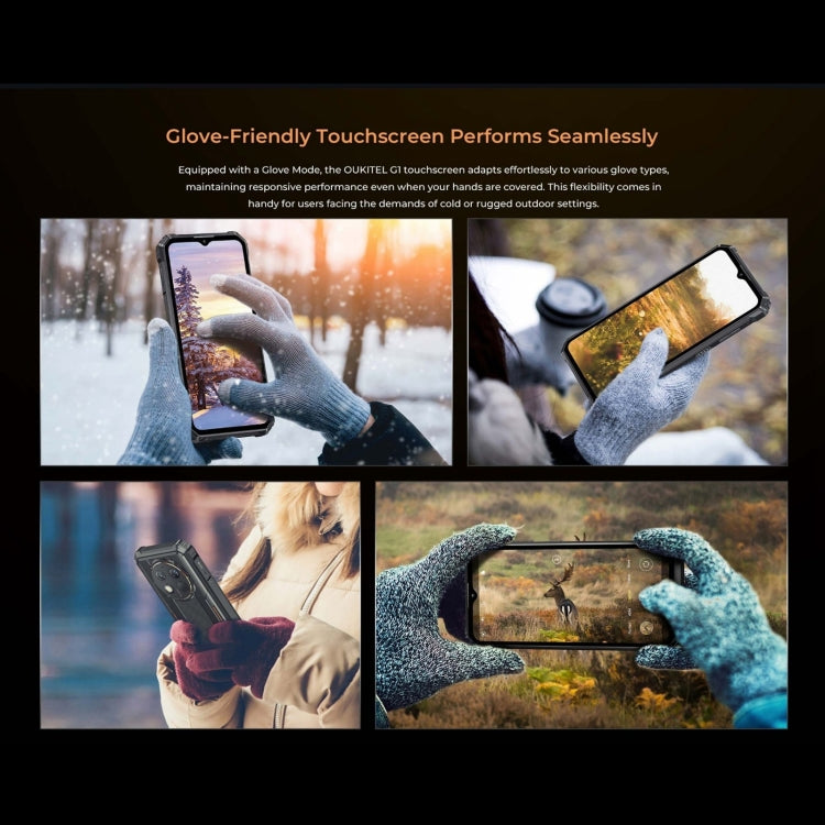 Oukitel G1 Rugged Phone, 6GB+256GB, Fingerprint Identification, 6.52 inch Android 14 T606 Octa Core, NFC, OTG, Network: 4G (Grey) - free shipping - PMC Jewellery - Order now!