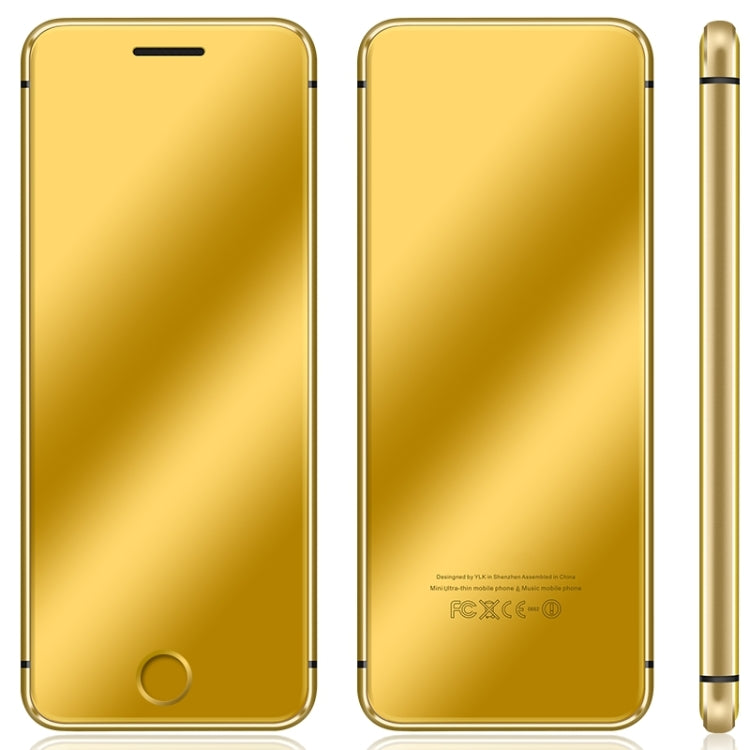 Ulcool V66+, 1.54 inch, MTK6261D, Support Bluetooth Sync, Bluetooth Dial, FM, Anti-lost, GSM, Dual SIM (Gold)