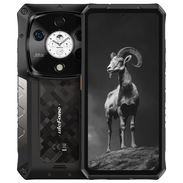 Ulefone Armor 28 Pro Rugged Phone, 16GB+512GB, Night Vision, 10600mAh, 6.67 inch + 1.04 inch Android 15 MediaTek Dimensity 7300 Octa Core, Network: 5G, NFC (Black)