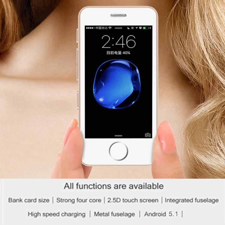 MELROSE S9, 512MB+8GB, 2.45 inch Android 5.1 MTK6580 Quad Core, Bluetooth, WiFi, Network: 3G (White) - free shipping - PMC Jewellery - Order now!