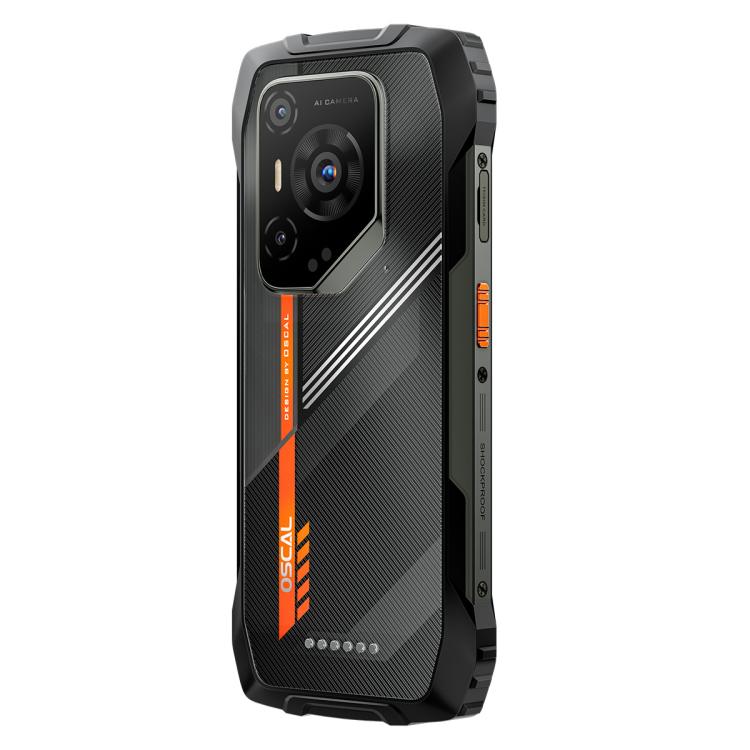 Blackview Oscal Pilot 3 5G Rugged Phone, 12GB+256GB, Night Vision Camera, 6.78 inch Android 15 MediaTek Dimensity 6300 Octa Core, Network: 5G, OTG, NFC (Black)