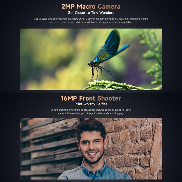 Ulefone Armor X16 Pro, 8GB+256GB, Night Vision, IP68/IP69K Rugged Phone, 6.56 inch Android 15 MediaTek Dimensity 6300 Octa Core, Network: 5G, NFC, OTG (Wasteland Shadow) - free shipping - PMC Jewellery - Order now!
