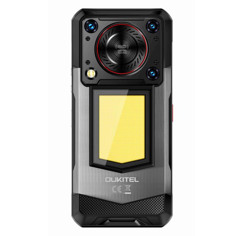 Oukitel WP56 Rugged Phone, 12GB+512GB, 108MP Camera, Fingerprint Identification, 6.8 inch Android 15 MTK Dimensity 7050 Octa Core, NFC, OTG, Network: 5G (Black)