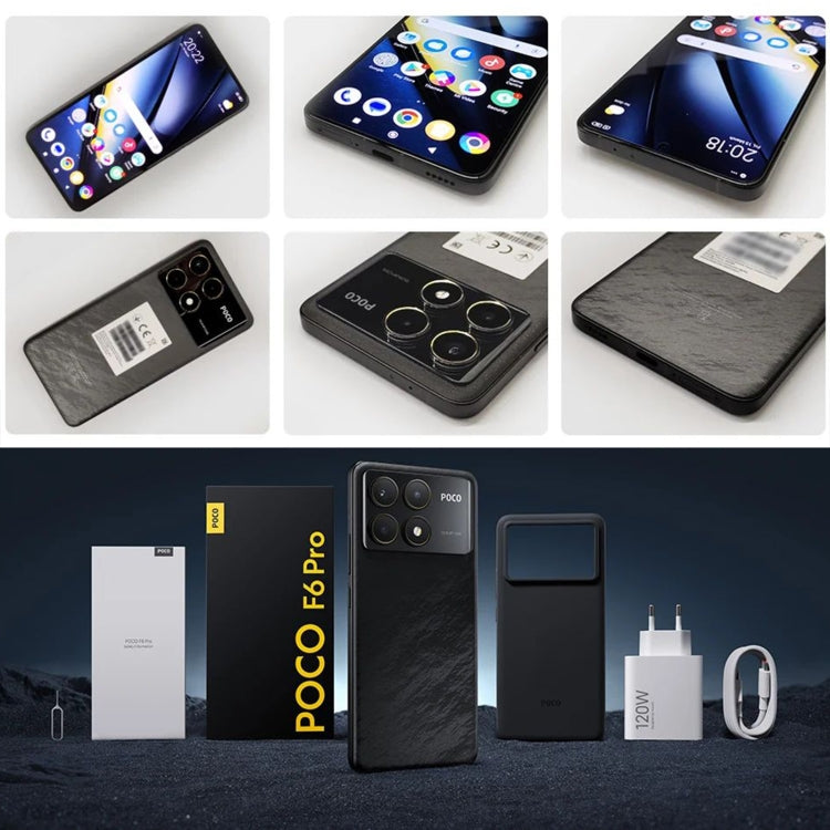 Xiaomi POCO F6 Pro Global, 12GB+256GB, In-screen Fingerprint, 6.67 inch Xiaomi HyperOS Snapdragon 8 Gen 2 Octa Core 3.19GHz, NFC, Network: 5G (Black) - free shipping - PMC Jewellery - Order now!