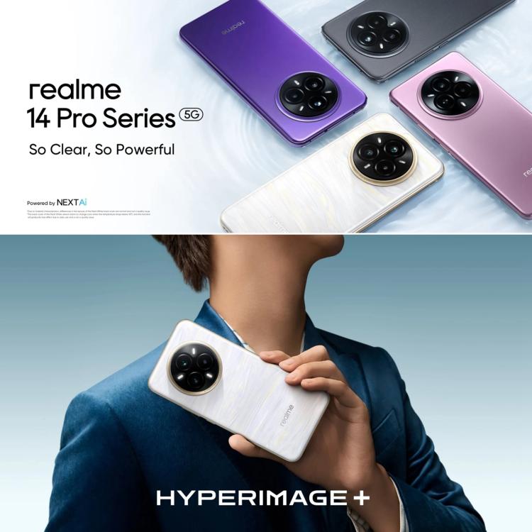 Realme 14 Pro+, 12GB+512GB, Screen Fingerprint Identification, 6.83 inch Realme UI 6.0 Snapdragon 7s Gen 3 Octa Core, NFC, Network: 5G (Grey)