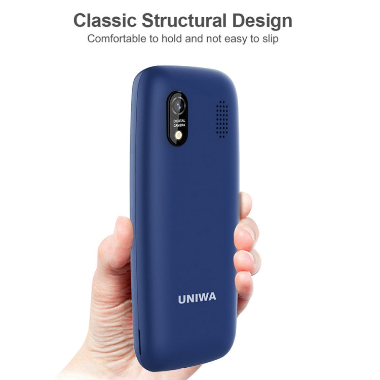 UNIWA E1805, 1.77 inch, SC6531E, 21 Keys, Support Bluetooth, Torch, FM, MP3, MP4, GSM, Dual SIM (Black)
