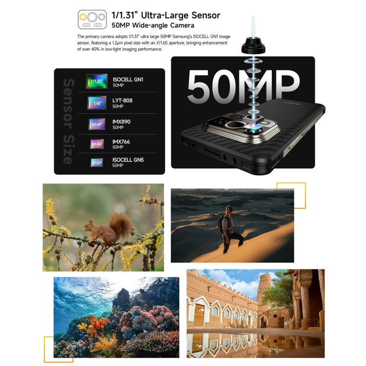 Ulefone Armor 25T Rugged Phone, 6GB+256GB, Thermal Imaging, 6.78 inch Android 14 MediaTek Helio G99 Octa Core, Network: 4G, NFC, OTG (Black)