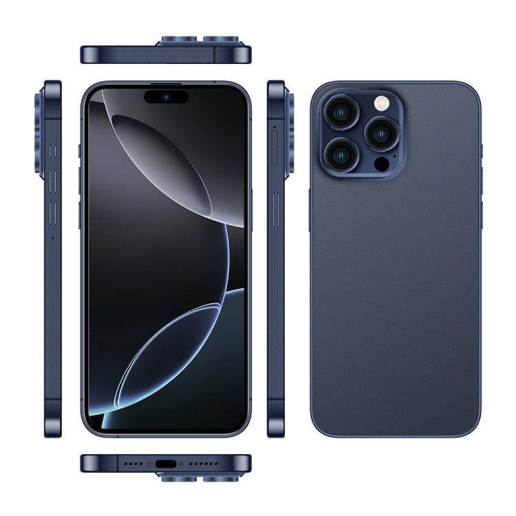 i16 Pro Max / Q5, 2GB+16GB, 6.5 inch Screen, Face Identification, Android 8.1 MTK6580P Quad Core, Network: 3G, Dual SIM, EU Plug (Blue)