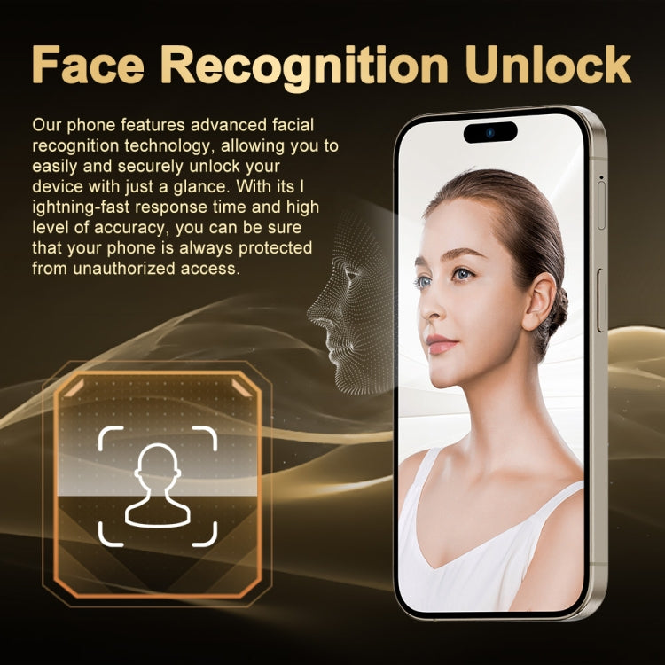 i16 Pro Max / Q5, 2GB+16GB, 6.5 inch Screen, Face Identification, Android 8.1 MTK6580P Quad Core, Network: 3G, Dual SIM, EU Plug (Black)