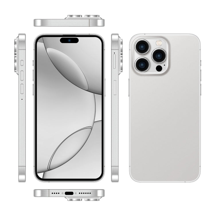 i16 Pro Max / Q5A, 6GB+128GB, 6.5 inch Screen, Face Identification, Android 10 MTK6762 Octa Core, OTG, NFC, Network: 4G, Dual SIM, US Plug (White)