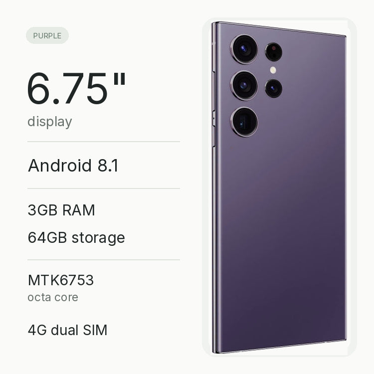 Generic 6.75-inch Android smartphone, Purple - image 4