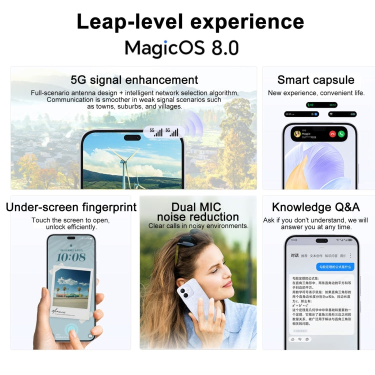 Honor X60i, 8GB+256GB, Screen Fingerprint, 6.7 inch MagicOS 8.0 Dimensity 6080 Octa Core, Network: 5G, OTG, Not Support Google Play (Blue) - free shipping - PMC Jewellery - Order now!