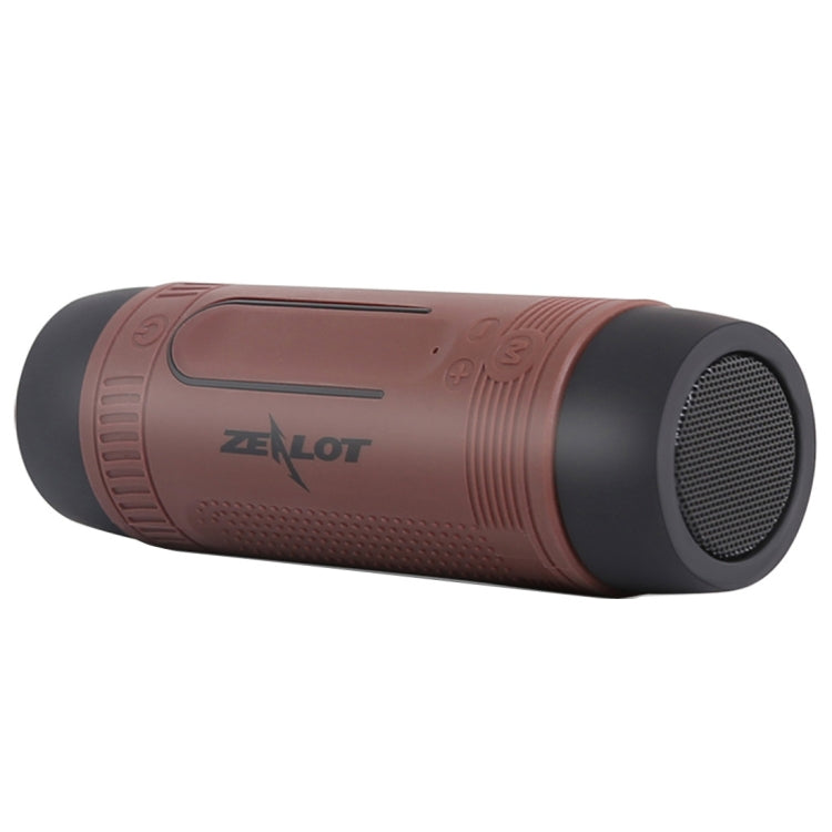 Zealot S1 Multifunctional Outdoor Water-resistant Bluetooth Speaker, 4000mAh Battery, For iPhone, Galaxy, Sony, Lenovo, HTC, Huawei, Google, LG, Xiaomi, other Smartphones(Coffee)