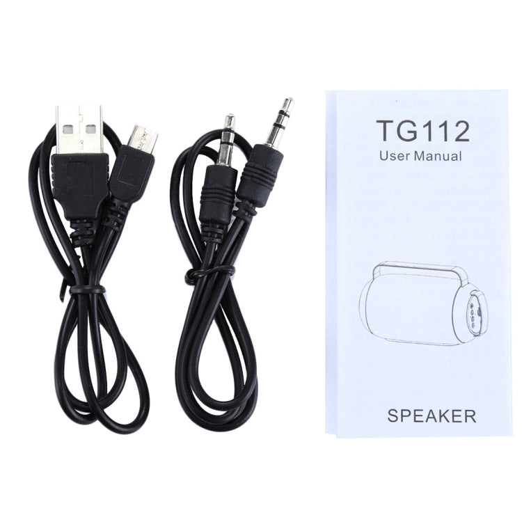 T&G TG112 Portable Bluetooth Speaker, with Mic & FM Radio Function, Support Hands-free & TF Card & U Disk Play(Red)