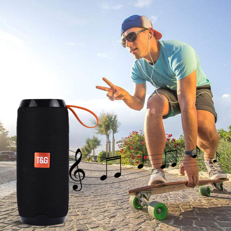 T&G TG106 Portable Wireless Bluetooth V4.2 Stereo Speaker with Handle, Built-in MIC, Support Hands-free Calls & TF Card & AUX IN & FM, Bluetooth Distance: 10m