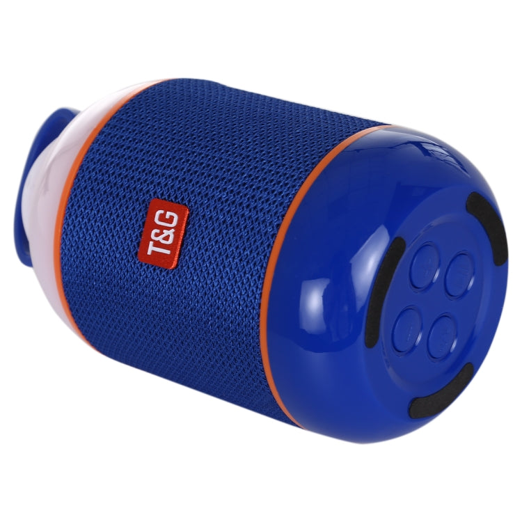 T&G TG605 Portable Stereo Wireless Bluetooth V5.0 Speaker, Built-in Mic, Support Hands-free Calls & TF Card & U Disk & AUX Audio & FM(Blue)