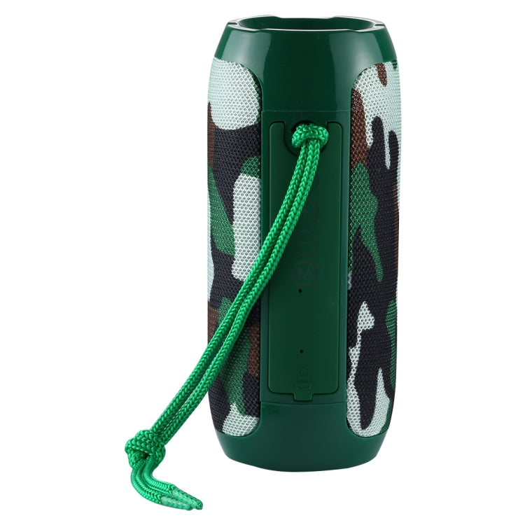 T&G TG117 Portable Bluetooth Stereo Speaker, with Built-in MIC, Support Hands-free Calls & TF Card & AUX IN & FM, Bluetooth Distance: 10m(Green)