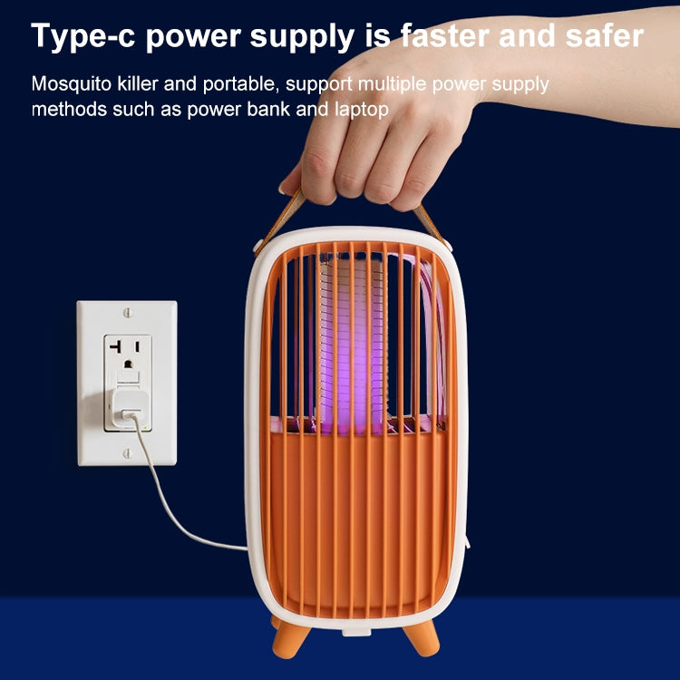 WT-M2 ABS+Leather Retro Mosquito Killer (Grey)
