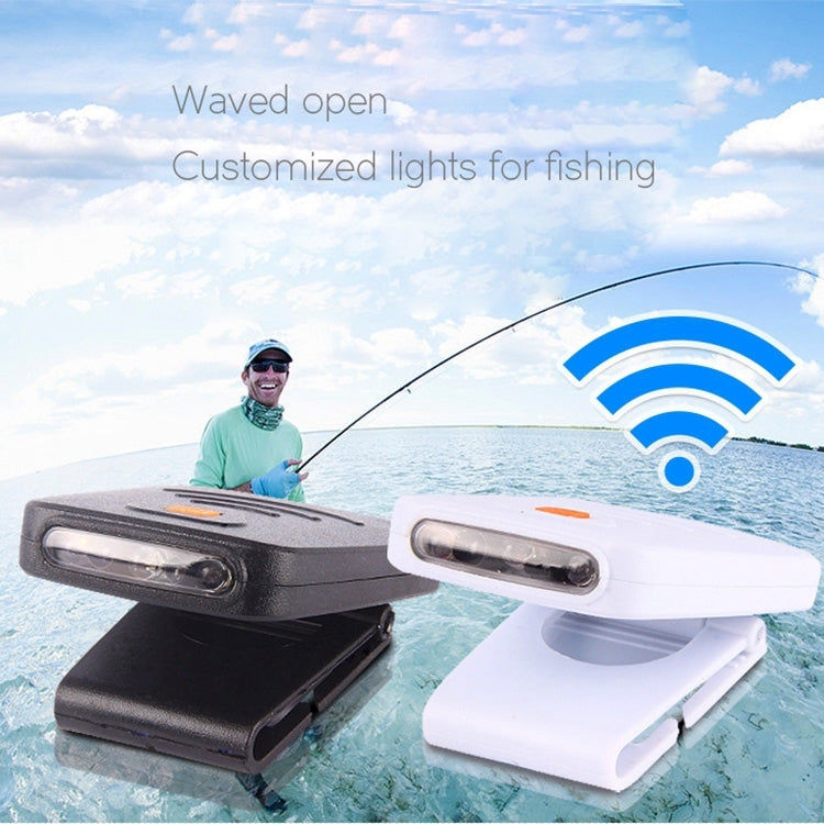 Portable Infrared Sensor LED Rechargeable Clip Hat Cap Lamp Fishing Headlamp for Fishing Camping Hiking (Black) - Others by PMC TechLife | Online Shopping South Africa | PMC TechLife | Buy Now Pay Later Mobicred