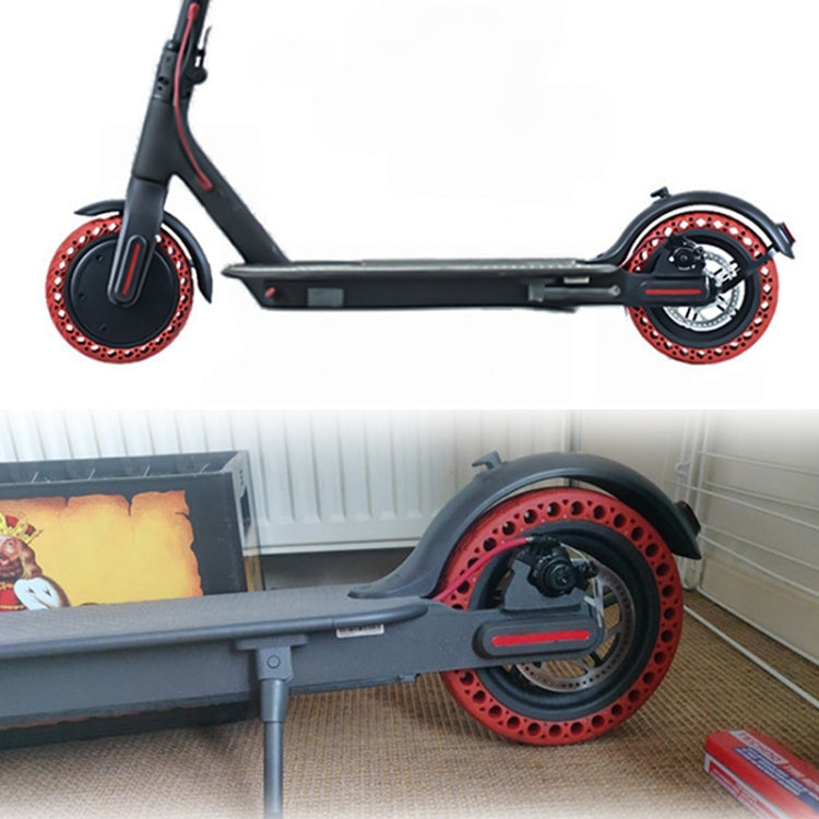 8.5 inch Electric Scooter Wear-resistant Shock-absorbing Decorative Pattern Tire Honeycomb Solid Tire, Suitable for Xiaomi Mijia M365(Green) - Accessories & Parts by PMc TechLife | Online Shopping South Africa | PMc TechLife | Buy Now Pay Later Mobicred