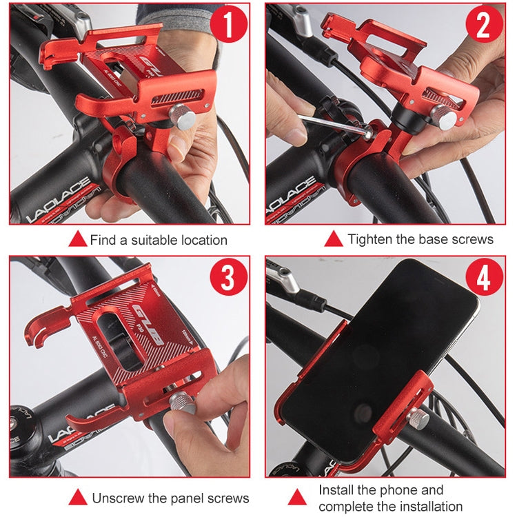 GUB P30 Aluminum Bike Phone Holder(Red) - free shipping - PMC TechLife - Order now!